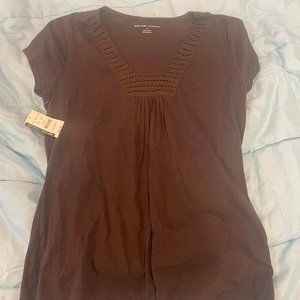 NWT NY & CO brown medium top